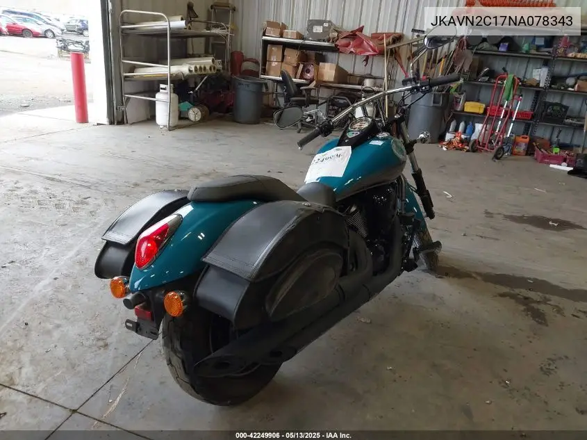 2022 Kawasaki Vn900 C VIN: JKAVN2C17NA078343 Lot: 42249906