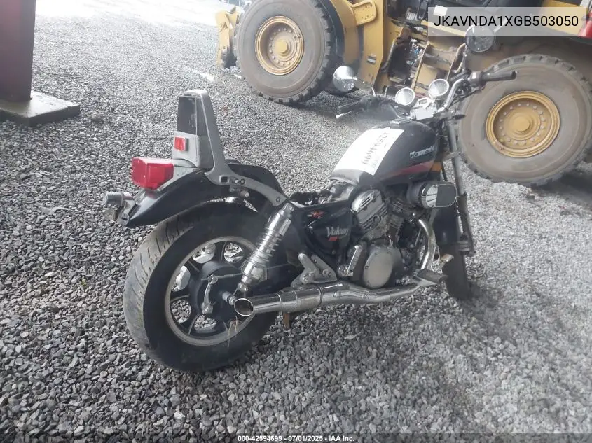 1986 Kawasaki Vn750 VIN: JKAVNDA1XGB503050 Lot: 42594699