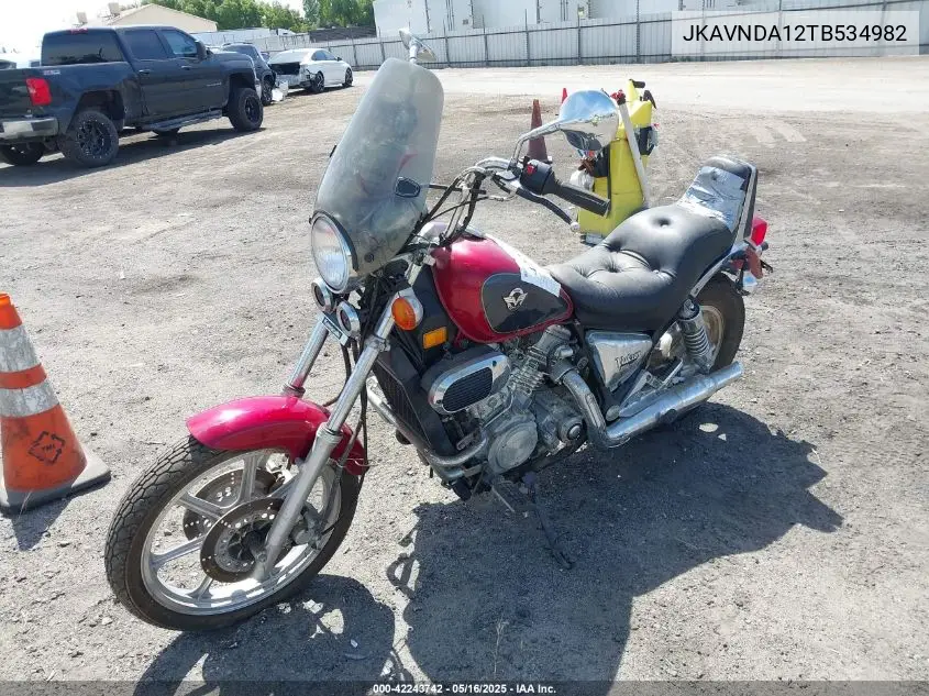 1996 Kawasaki Vn750 VIN: JKAVNDA12TB534982 Lot: 42243742