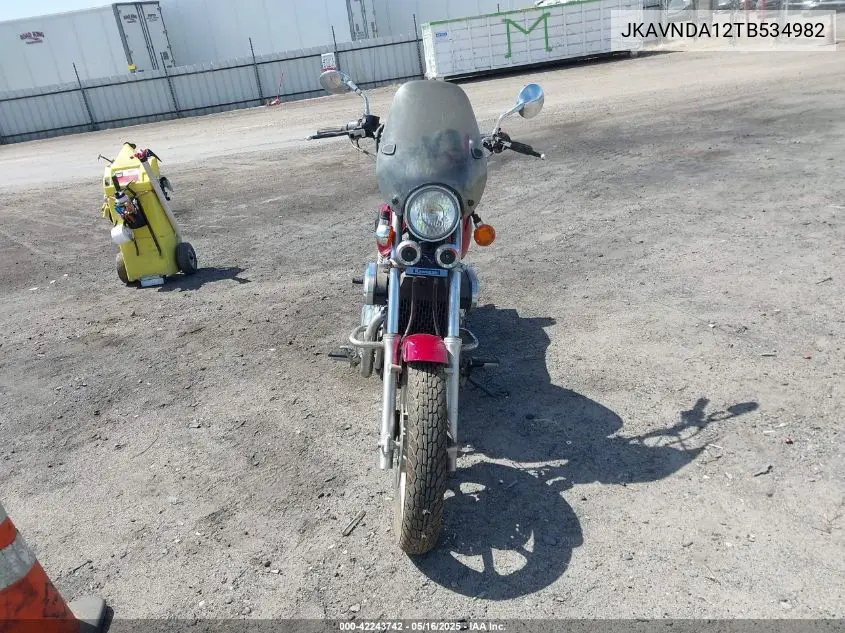 1996 Kawasaki Vn750 VIN: JKAVNDA12TB534982 Lot: 42243742