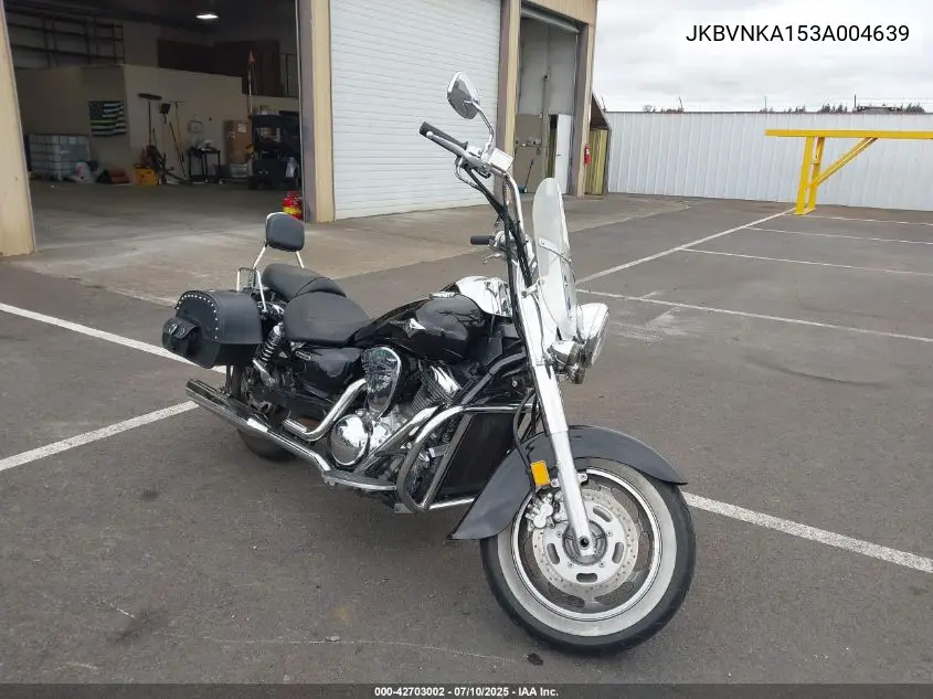 2003 Kawasaki Vn1600 A1 VIN: JKBVNKA153A004639 Lot: 42703002