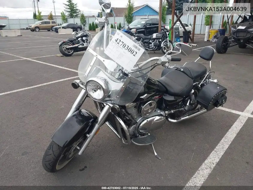 2003 Kawasaki Vn1600 A1 VIN: JKBVNKA153A004639 Lot: 42703002