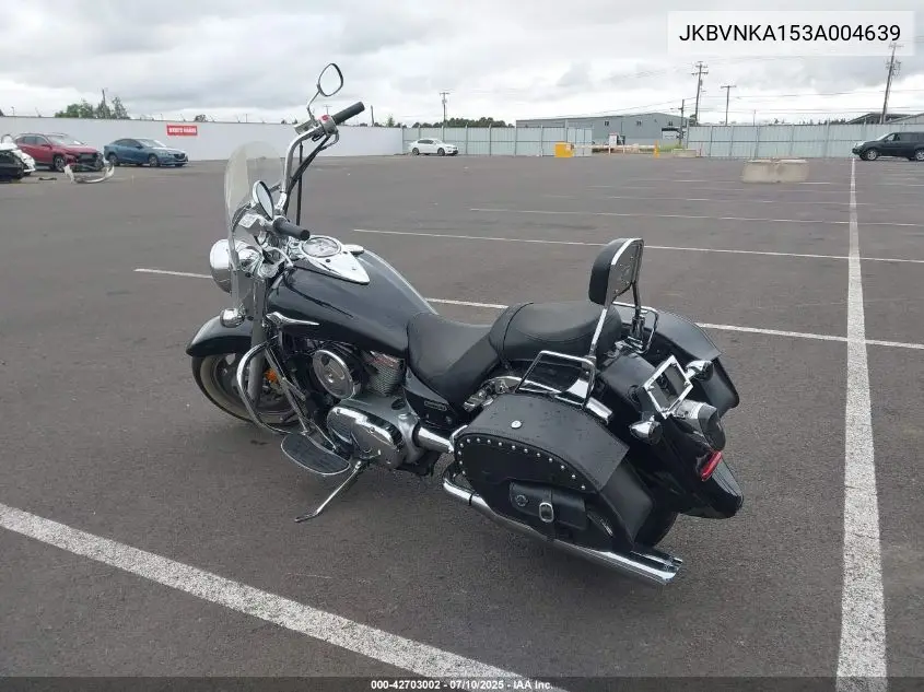 2003 Kawasaki Vn1600 A1 VIN: JKBVNKA153A004639 Lot: 42703002