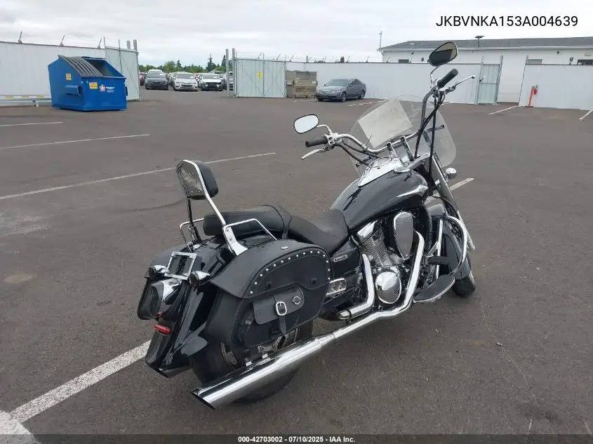 2003 Kawasaki Vn1600 A1 VIN: JKBVNKA153A004639 Lot: 42703002