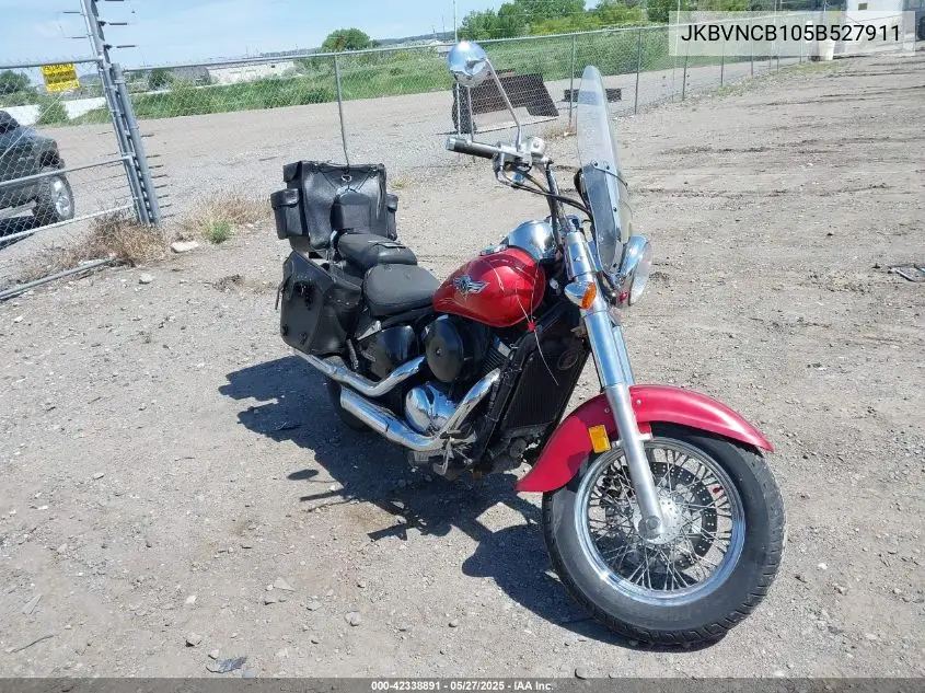 2005 Kawasaki Vn800 B VIN: JKBVNCB105B527911 Lot: 42338891