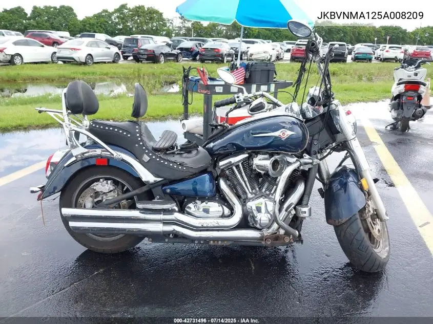 2005 Kawasaki Vn2000 A2 VIN: JKBVNMA125A008209 Lot: 42731496