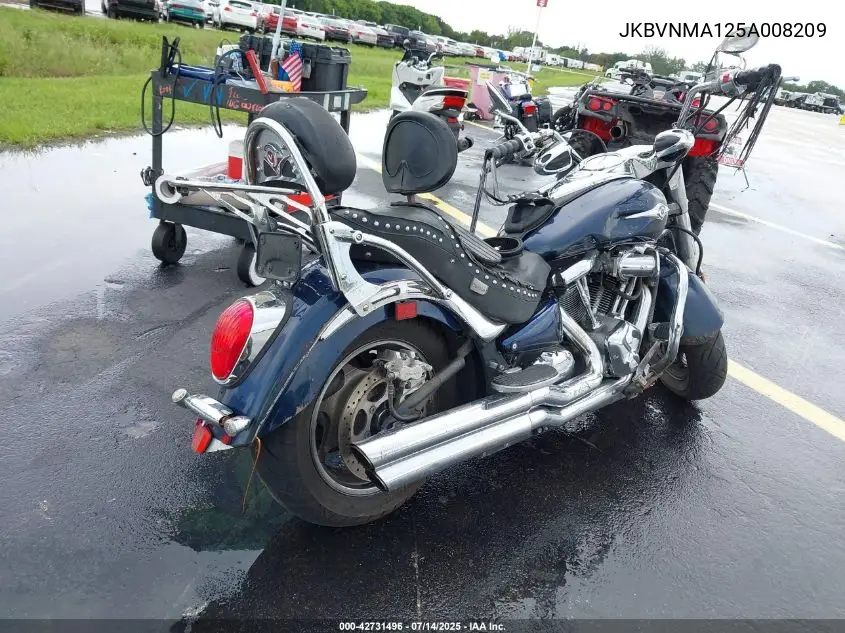 2005 Kawasaki Vn2000 A2 VIN: JKBVNMA125A008209 Lot: 42731496
