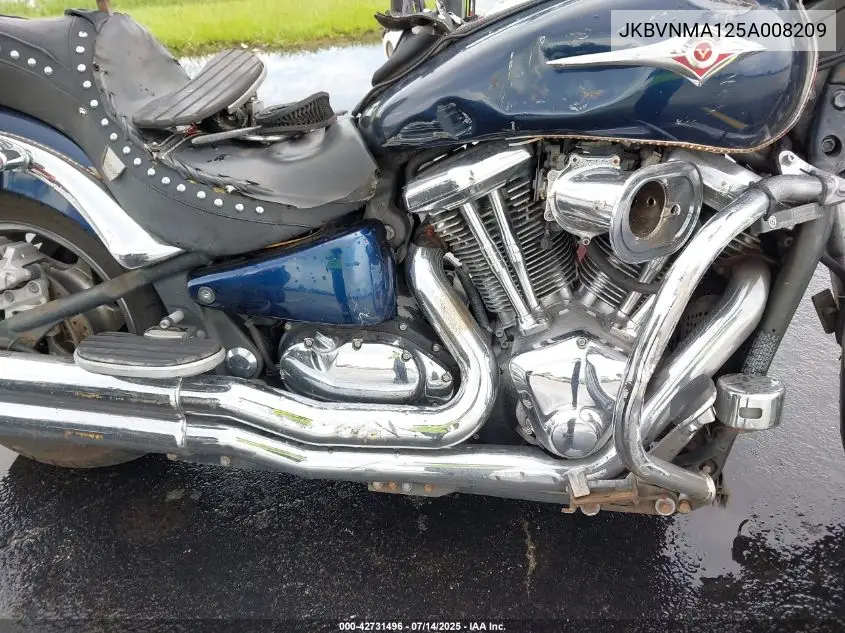 2005 Kawasaki Vn2000 A2 VIN: JKBVNMA125A008209 Lot: 42731496