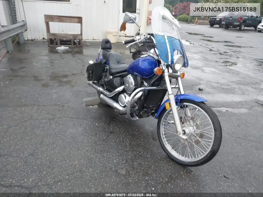 2005 Kawasaki Vn800 VIN: JKBVNCA175B515188 Lot: 42781673