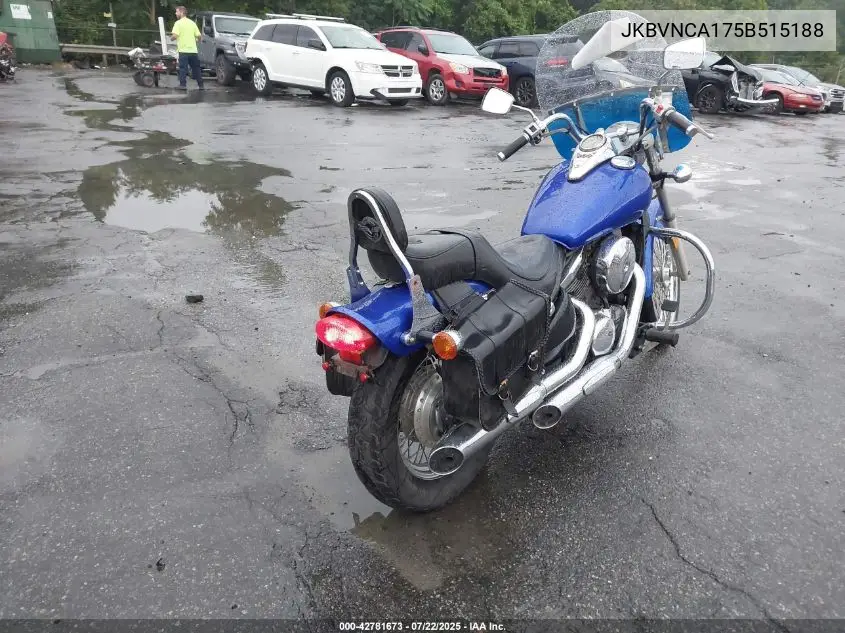 2005 Kawasaki Vn800 VIN: JKBVNCA175B515188 Lot: 42781673