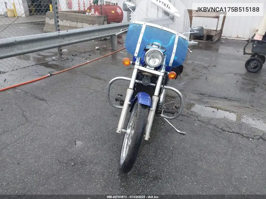 2005 Kawasaki Vn800 VIN: JKBVNCA175B515188 Lot: 42781673