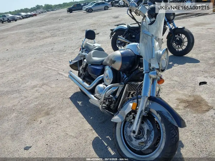 2006 Kawasaki Vn1600 E VIN: JKBVNKE166A001215 Lot: 42258475