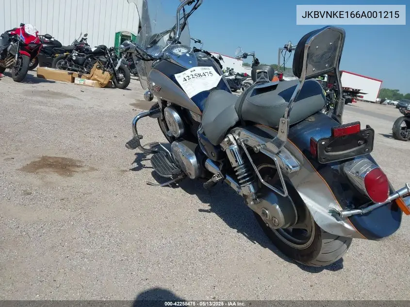 2006 Kawasaki Vn1600 E VIN: JKBVNKE166A001215 Lot: 42258475