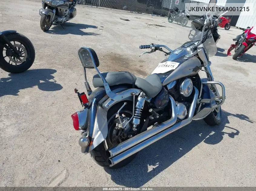 2006 Kawasaki Vn1600 E VIN: JKBVNKE166A001215 Lot: 42258475