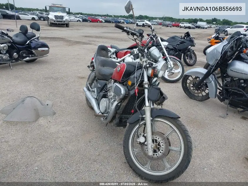2006 Kawasaki Vn750 VIN: JKAVNDA106B556693 Lot: 42635291