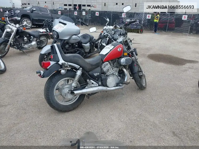2006 Kawasaki Vn750 VIN: JKAVNDA106B556693 Lot: 42635291