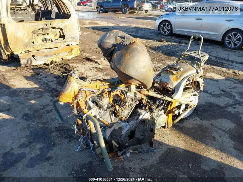 2007 Kawasaki Vn2000 A VIN: JKBVNMA177A012078 Lot: 41056531