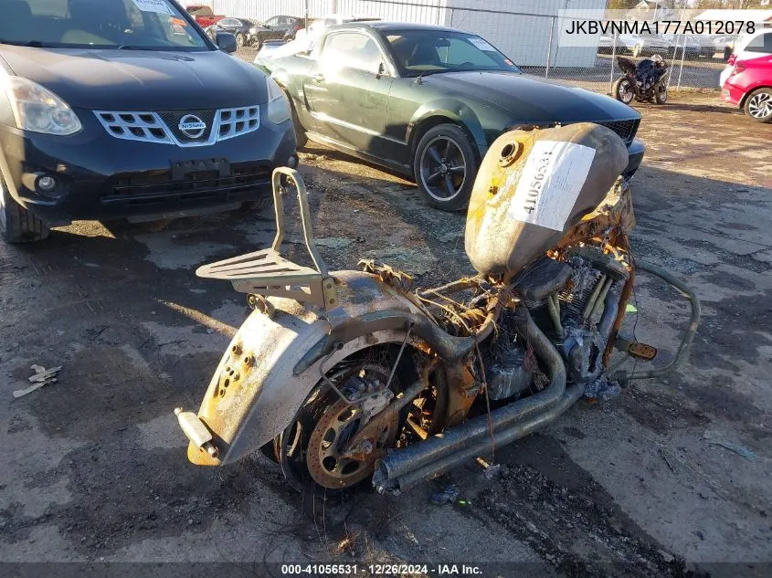 2007 Kawasaki Vn2000 A VIN: JKBVNMA177A012078 Lot: 41056531