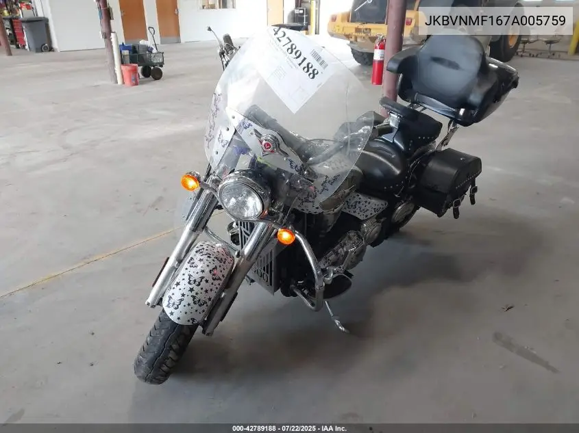 2007 Kawasaki Vn2000 F VIN: JKBVNMF167A005759 Lot: 42789188