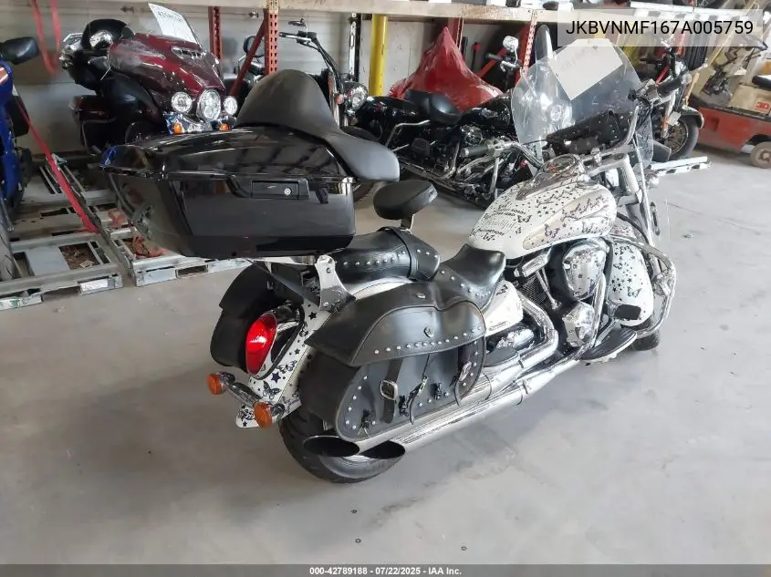 2007 Kawasaki Vn2000 F VIN: JKBVNMF167A005759 Lot: 42789188
