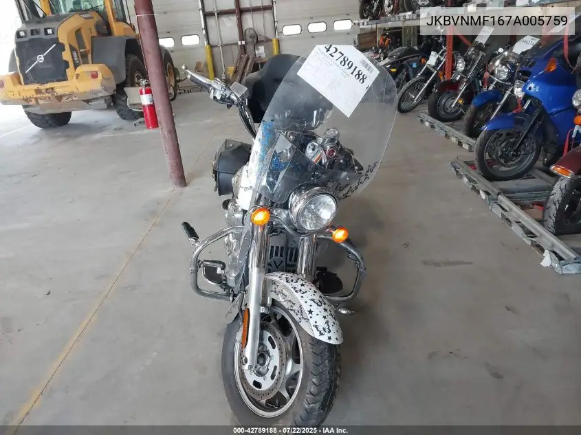 2007 Kawasaki Vn2000 F VIN: JKBVNMF167A005759 Lot: 42789188