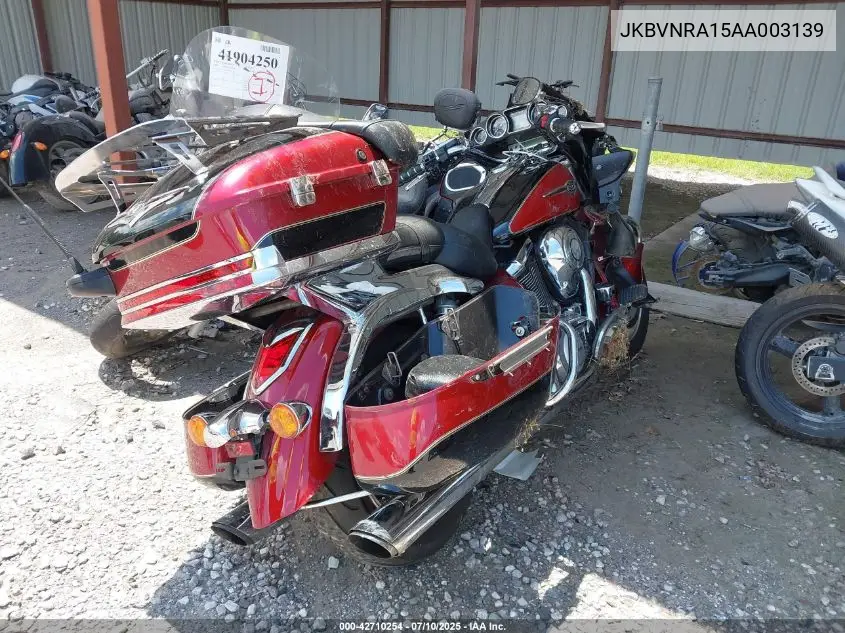 2010 Kawasaki Vn1700 A VIN: JKBVNRA15AA003139 Lot: 42710254