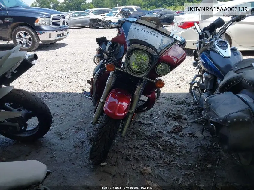2010 Kawasaki Vn1700 A VIN: JKBVNRA15AA003139 Lot: 42710254