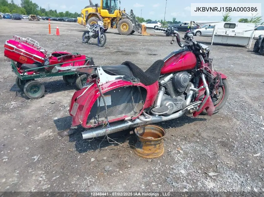2011 Kawasaki Vn1700 J VIN: JKBVNRJ15BA000386 Lot: 12348441