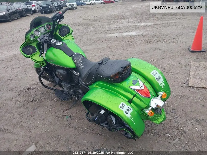2012 Kawasaki Vn1700 J VIN: JKBVNRJ16CA005629 Lot: 12321737