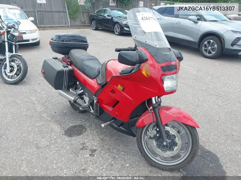 2000 Kawasaki Zg1000 VIN: JKAZGCA16YB513307 Lot: 42617792