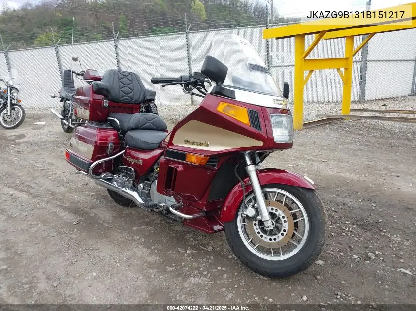 2001 Kawasaki Zg1200 B VIN: JKAZG9B131B151217 Lot: 42074222
