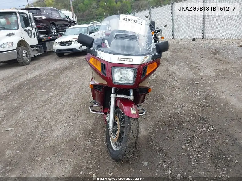2001 Kawasaki Zg1200 B VIN: JKAZG9B131B151217 Lot: 42074222