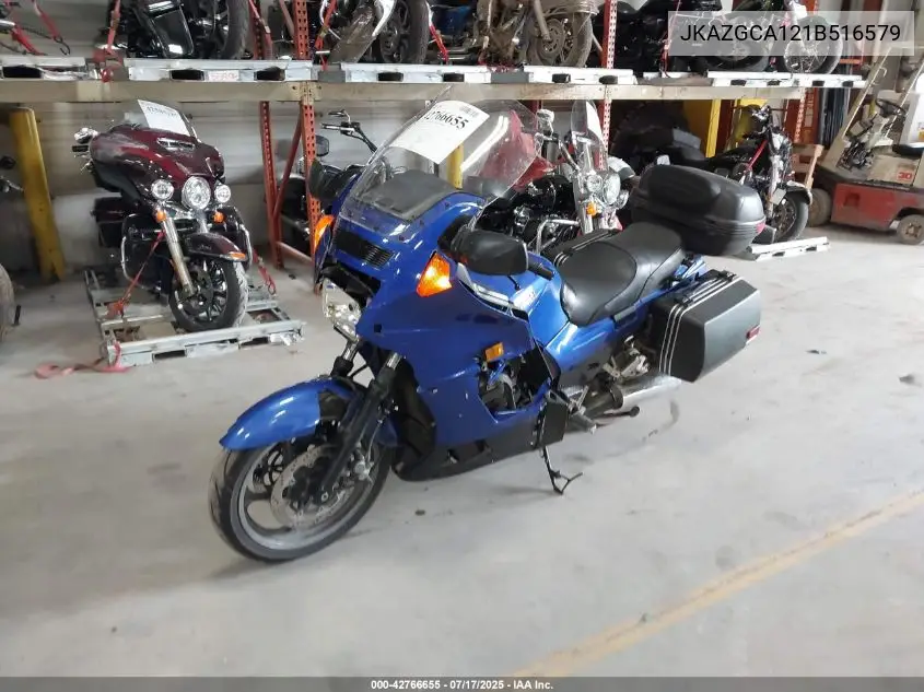 2001 Kawasaki Zg1000 VIN: JKAZGCA121B516579 Lot: 42766655