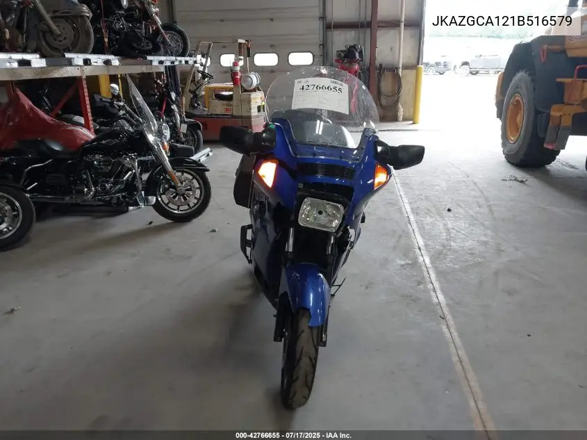 2001 Kawasaki Zg1000 VIN: JKAZGCA121B516579 Lot: 42766655