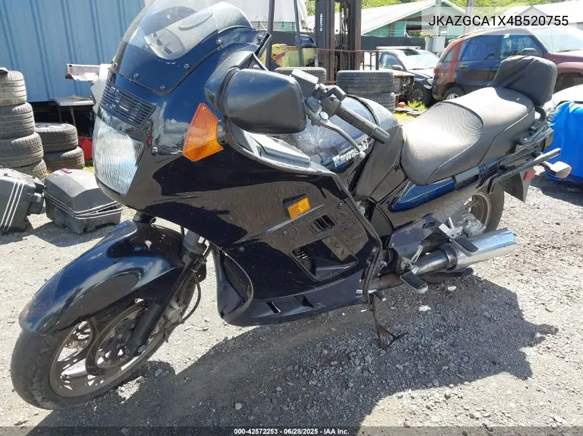 2004 Kawasaki Zg1000 VIN: JKAZGCA1X4B520755 Lot: 42572253