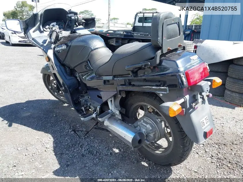 2004 Kawasaki Zg1000 VIN: JKAZGCA1X4B520755 Lot: 42572253