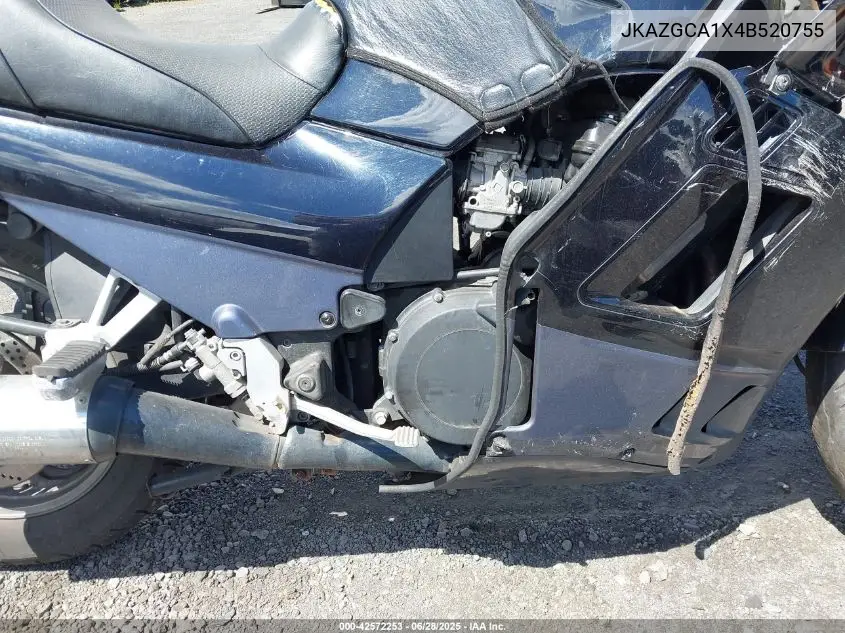 2004 Kawasaki Zg1000 VIN: JKAZGCA1X4B520755 Lot: 42572253