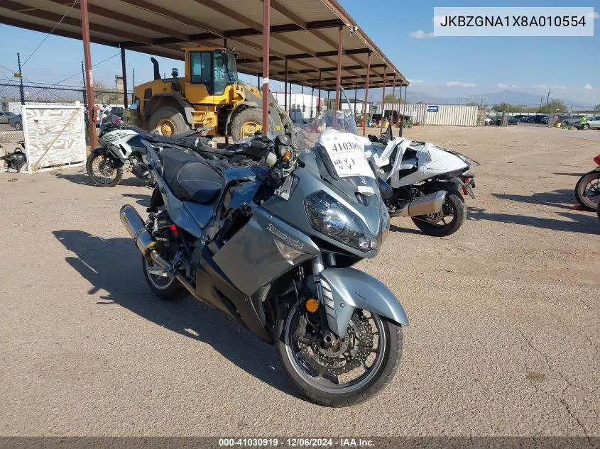 2008 Kawasaki Zg1400 A VIN: JKBZGNA1X8A010554 Lot: 41030919