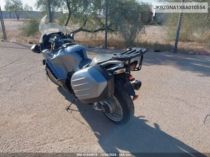2008 Kawasaki Zg1400 A VIN: JKBZGNA1X8A010554 Lot: 41030919