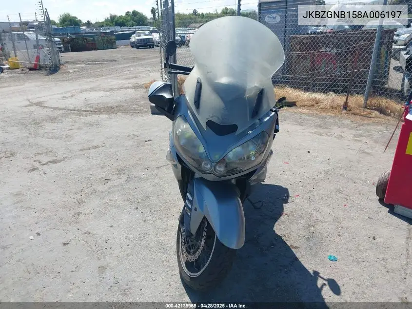2008 Kawasaki Zg1400 B VIN: JKBZGNB158A006197 Lot: 42135968