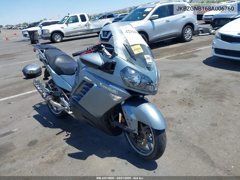 2008 Kawasaki Zg1400 B VIN: JKBZGNB168A006760 Lot: 42316580