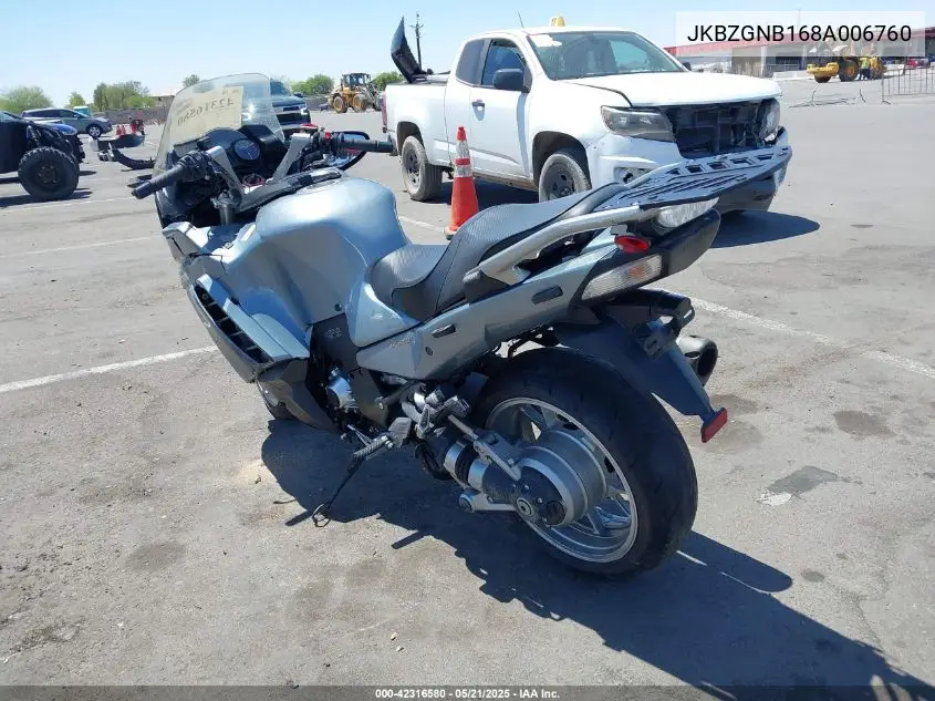 2008 Kawasaki Zg1400 B VIN: JKBZGNB168A006760 Lot: 42316580