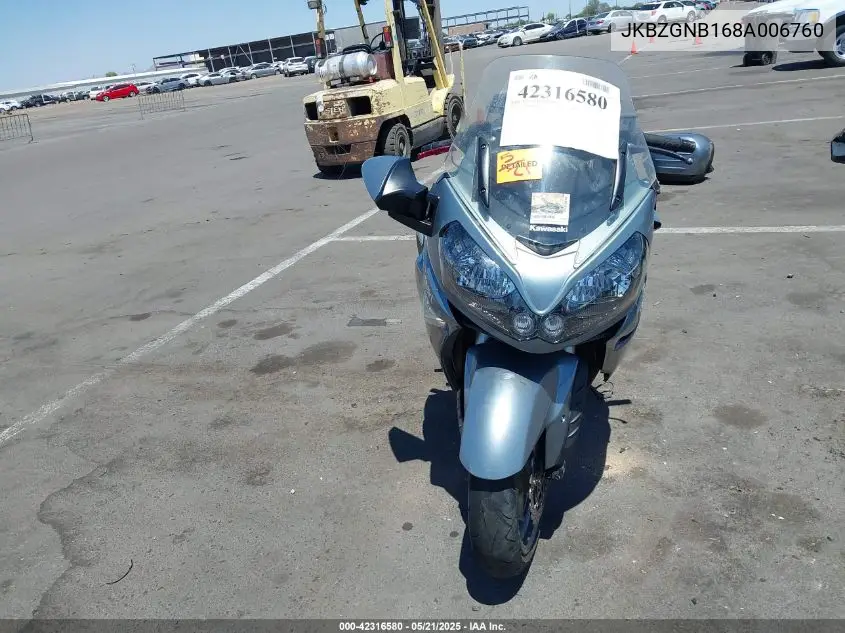 2008 Kawasaki Zg1400 B VIN: JKBZGNB168A006760 Lot: 42316580