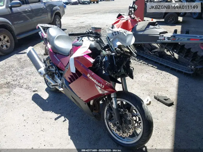 2009 Kawasaki Zg1400 B VIN: JKBZGNB169A011149 Lot: 42171489
