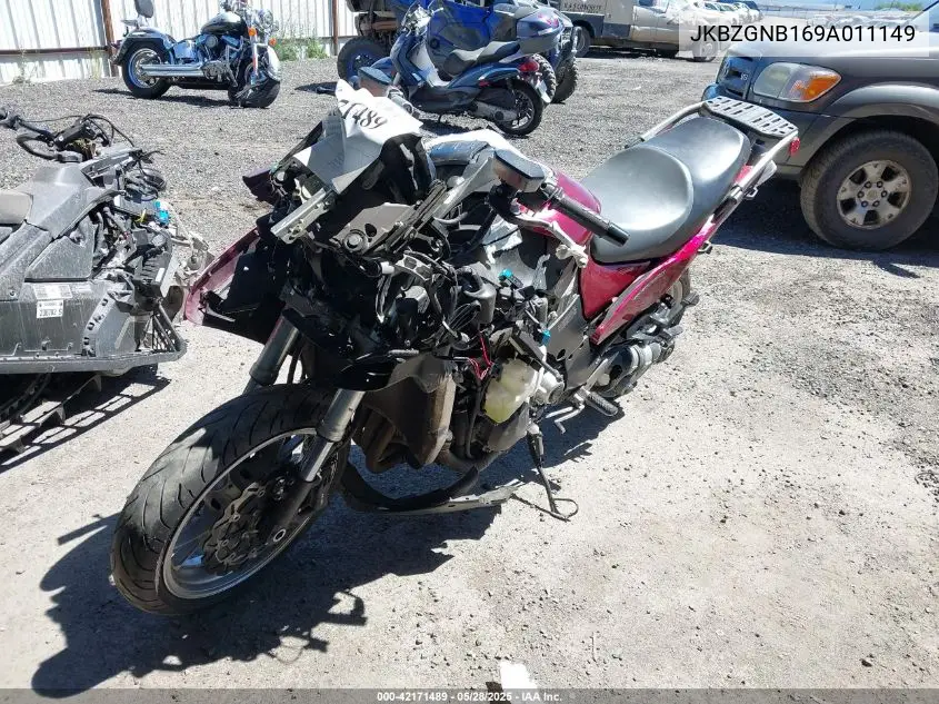 2009 Kawasaki Zg1400 B VIN: JKBZGNB169A011149 Lot: 42171489