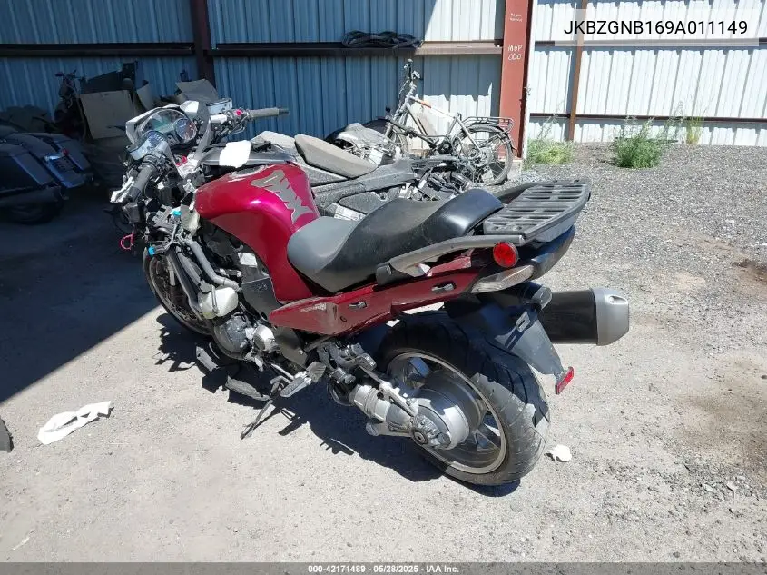 2009 Kawasaki Zg1400 B VIN: JKBZGNB169A011149 Lot: 42171489