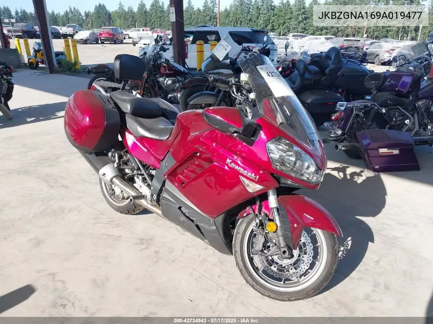 2009 Kawasaki Zg1400 A VIN: JKBZGNA169A019477 Lot: 42734943