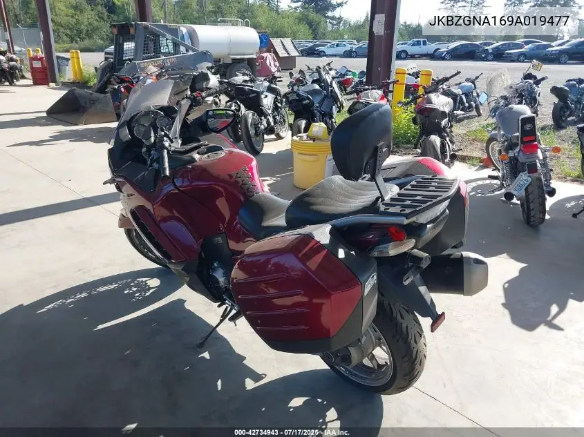 2009 Kawasaki Zg1400 A VIN: JKBZGNA169A019477 Lot: 42734943