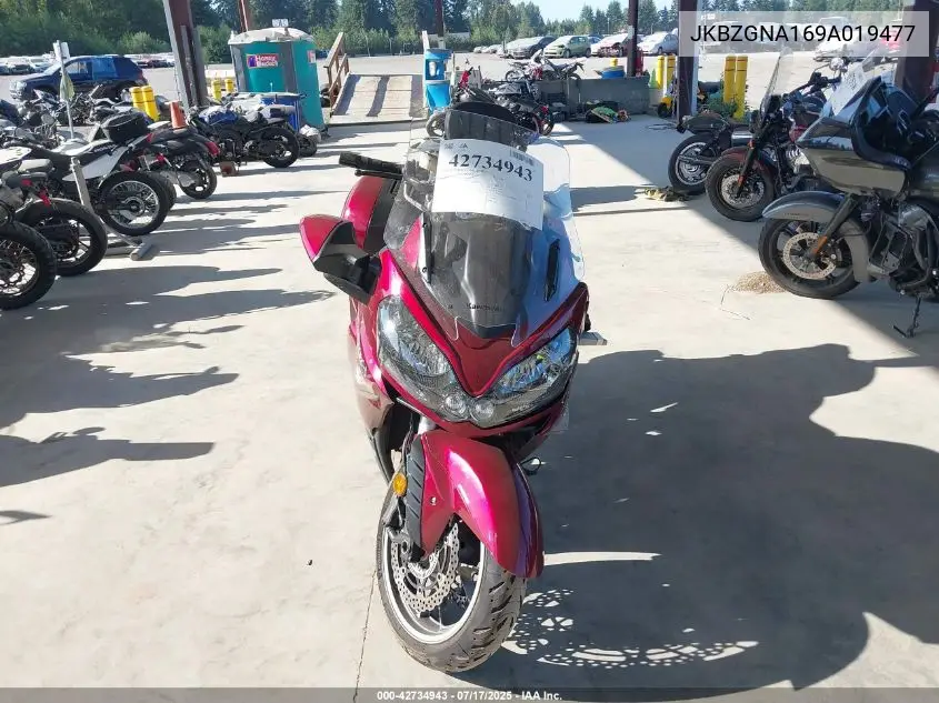 2009 Kawasaki Zg1400 A VIN: JKBZGNA169A019477 Lot: 42734943