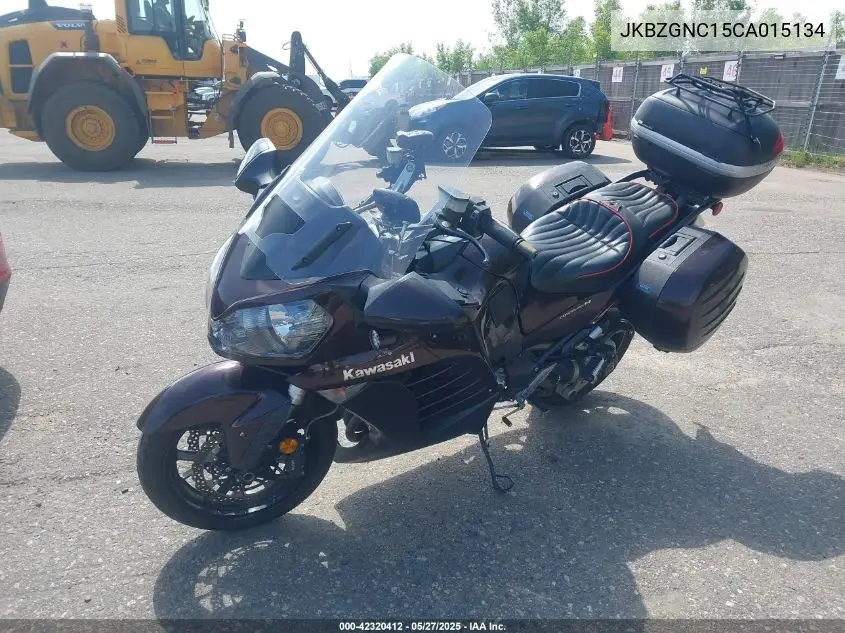 2012 Kawasaki Zg1400 C VIN: JKBZGNC15CA015134 Lot: 42320412